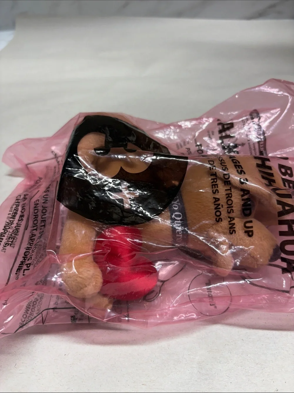 Plush Chihuahua Dog Squeeze Toy - Pink